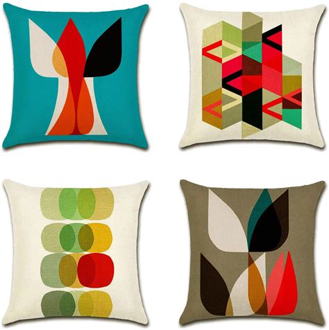 6 Mid Century Modern Throw Pillows From Amazon