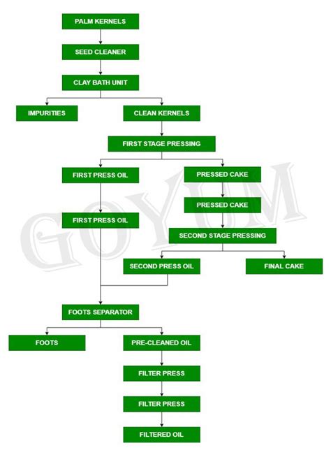 Palm Kernel Oil Manufacturing Process With Flowchart - Goyum