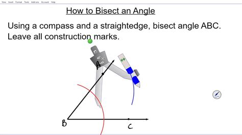 How to bisect an angle Geometry 1.4 mathgotserved compass straight edge constructions eoc regent ...