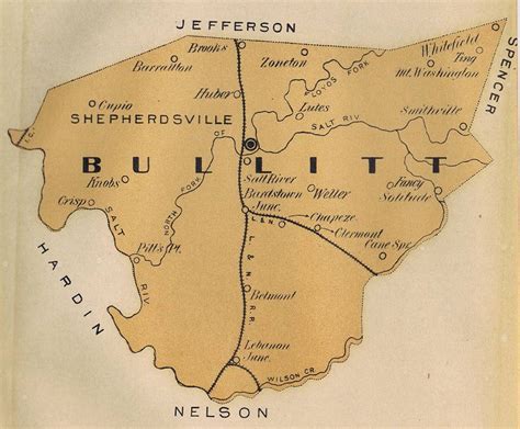 Bullitt County History - Bullitt County Map - 1897