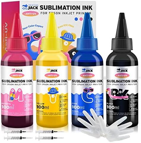 Amazon.com: Printers Jack Sublimation Ink Refill for Epson EcoTank ...