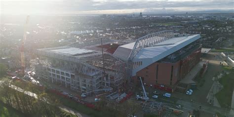 Anfield Road End update ahead of roof being removed from the stadium