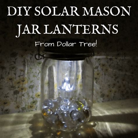 Hanging Solar Mason Jar Lights: Dollar Tree DIY - Joyfully Treasured