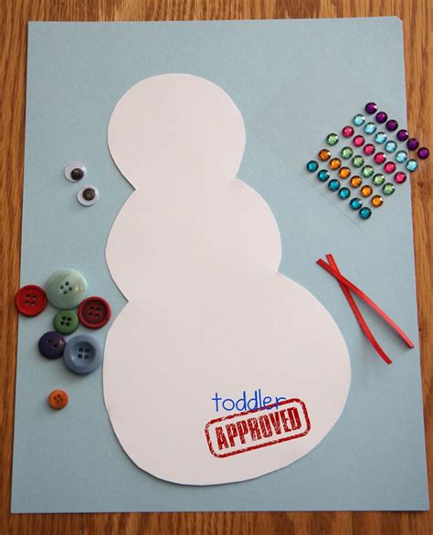 Toddler Approved!: Button Snowman Craft