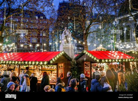 Christmas Market, Leicester Square, London, England, UK Stock Photo - Alamy