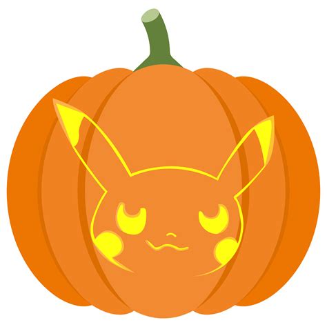 Pikachu Pokemon Pumpkin Stencil | Free Printable Papercraft Templates