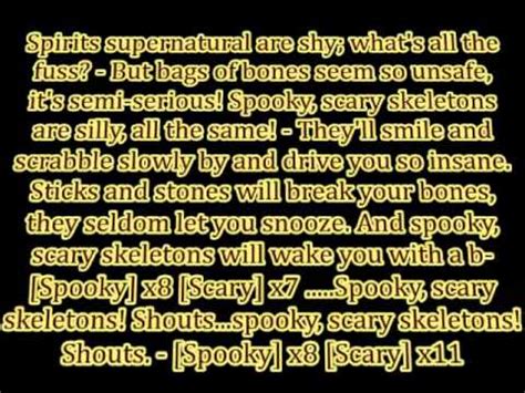 Andrew Gold - Spooky Scary Skeletons Lyrics | LetsSingIt