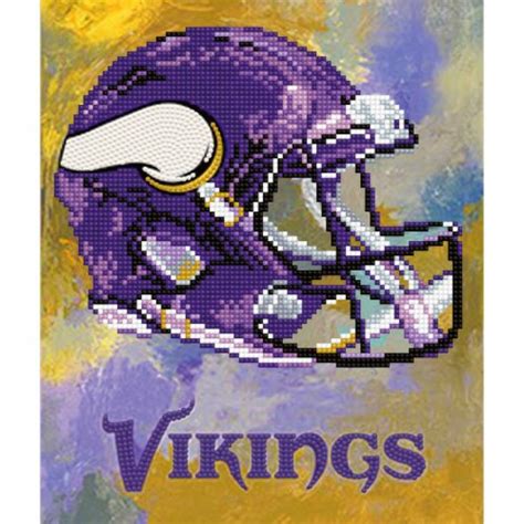 Minnesota Vikings NFL Team Pride Diamond Painting Craft Kit, 15.4 x 12. ...