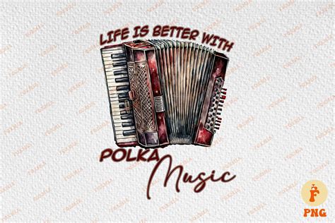 Polish Accordion Folk Music Polka Graphic by Foxmia · Creative Fabrica