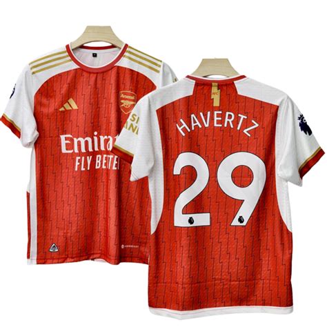 Arsenal 2023-24 Lukas Havertz home Jersey - Cyberried Store