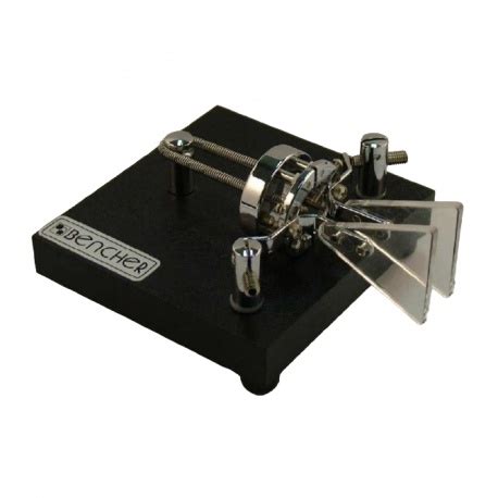 Vibroplex Bencher BY-1 : Morse code keyer CW black steel base