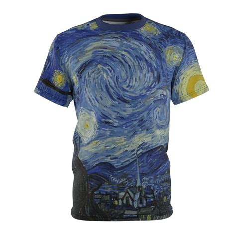 Vincent Van Gogh "Starry Night" Unisex Shirt | retromatti made and designed in canada