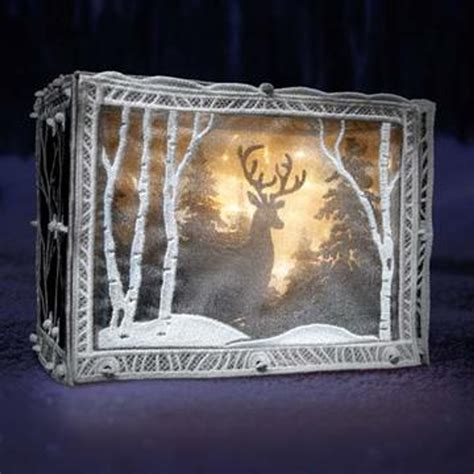 Freestanding Winter Scene Light Box