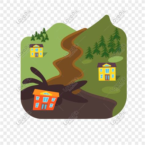 Three Dimensional Earthquake Natural Disaster Vector PNG Image Free ...