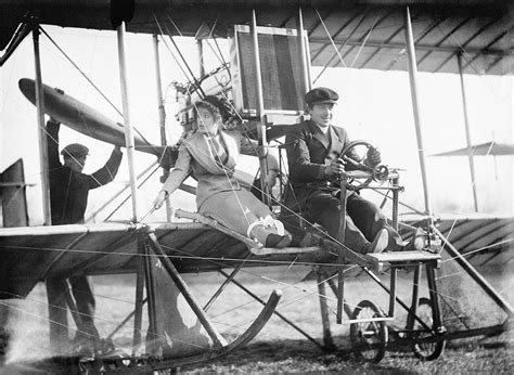 Early Passenger Airplane Flight Photograph by Library Of Congress