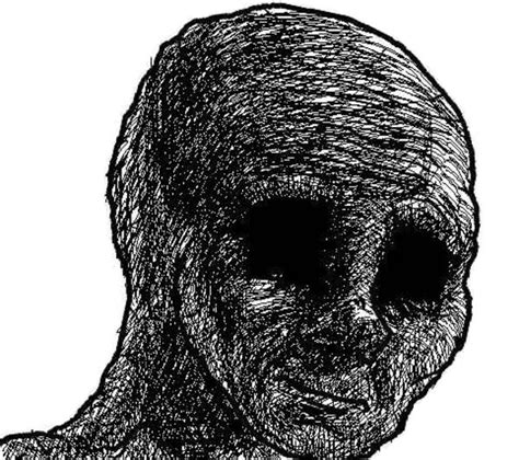 Withered / Void Wojak Template | Withered Wojak | Know Your Meme