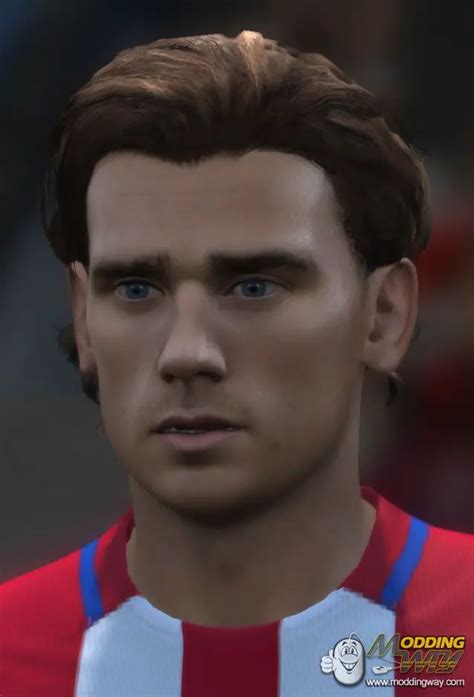 Griezmann Hairstyle 2021 : A. Griezmann Face with New Hair For PES 2019 ...