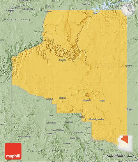 Savanna Style Map of Coconino County