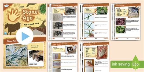 KS2 The Stone Age: Art Project Pack (teacher made) - Twinkl