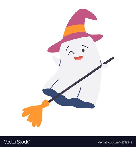 Kawaii ghosts collection halloween character set Vector Image