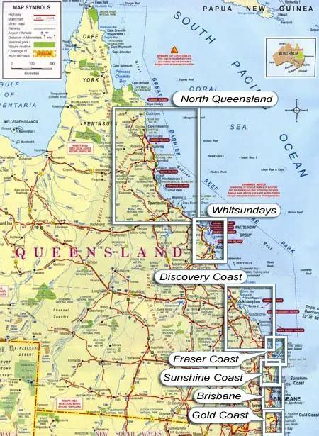 Queensland Map & PDF Download