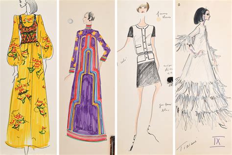 Unseen Detailed Sketches By Karl Lagerfeld Are Up For Auction British Vogue British Vogue ...