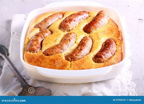 Toad in the hole stock image. Image of hole, appetizer - 91950751