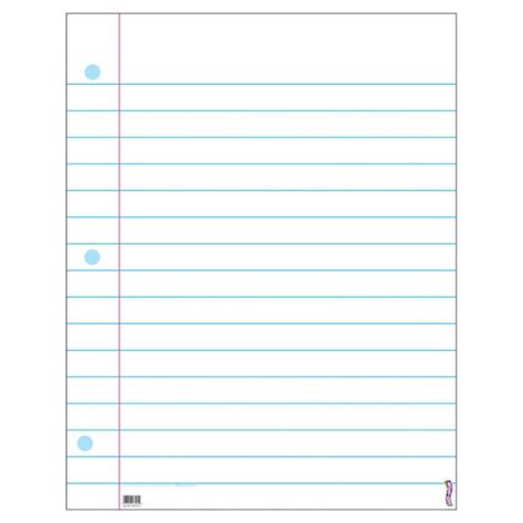 Notebook Paper Word Template