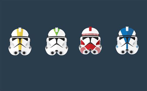 clone Trooper, Clone Commander, Minimalism, Helmet, Star Wars Wallpapers HD / Desktop and Mobile ...