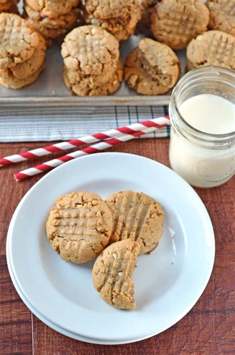 Healthy Peanut Butter Cookies - Food Fanatic