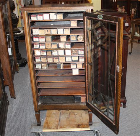 Bargain John's Antiques | Antique Oak Music Piano Roll Storage Cabinet - in original finish ...