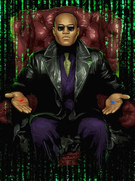 Morpheus Matrix illustrazione dal film Matrix