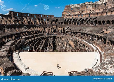 View To the Amphitheater Inside of Colosseum in Rome, Italy Editorial Photo - Image of ...