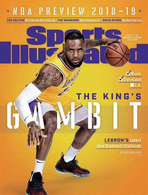 Los Angeles Lakers LeBron James, 2018-19 Nba Basketball Sports Illustrated Cover Art Print by ...