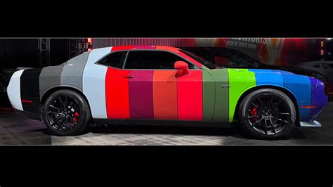 Dodge Challenger 'Paint Chip' wrap shows off all 14 colors for 2023 ...