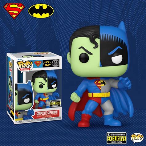 Funko Unveils New Composite Superman and Batman Pop Figure