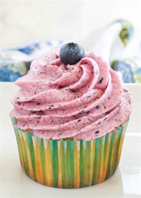 Fresh Blueberry Frosting - Barefeet in the Kitchen