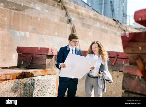 Developer Servey Planning Structure Construction Concept Stock Photo ...