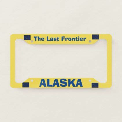 Alaska Custom License Plate Frame | Zazzle | Custom license plate ...