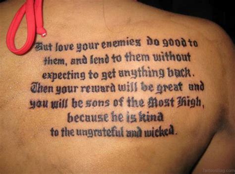 52 Religious Bible Verses Tattoos Designs On Back