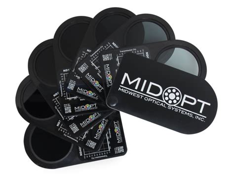 Neutral Density Optical Filter Test Kits - for Machine Vision by MidOpt