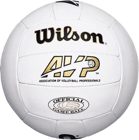 Amazon.com : Wilson Leather AVP Beach Volleyball : Outdoor Volleyballs : Sports & Outdoors