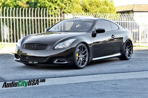 2011 Infiniti G37 Coupe on 20" Niche Targa wheels matte black **deep concave rims