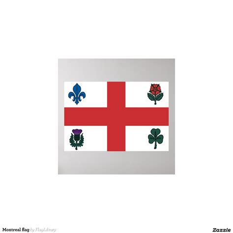 Montreal flag print | Zazzle