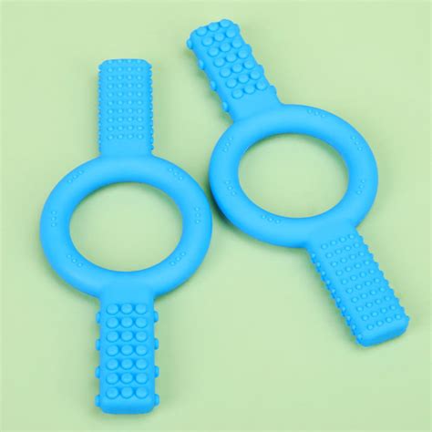 Soft Ring Shaped Food Grade Silicone Baby Chew Toys Teether Teething ...