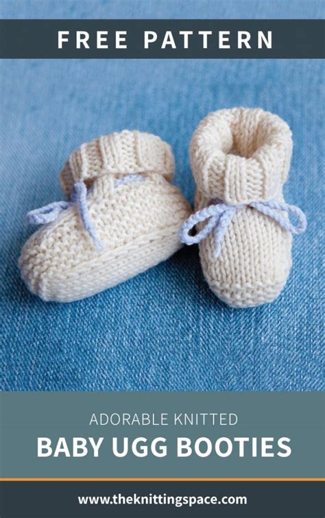 Adorable Knitted Baby Ugg Booties [FREE Knitting Pattern]