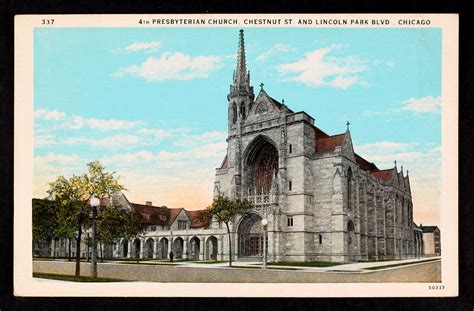 Chicago - 4th Presbyterian Church - Chestnut St. and Lincoln Park Blvd. This Church represents ...