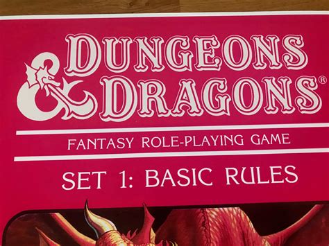 Dungeons & Dragons Set 1 Basic Rules A2 Poster - Etsy