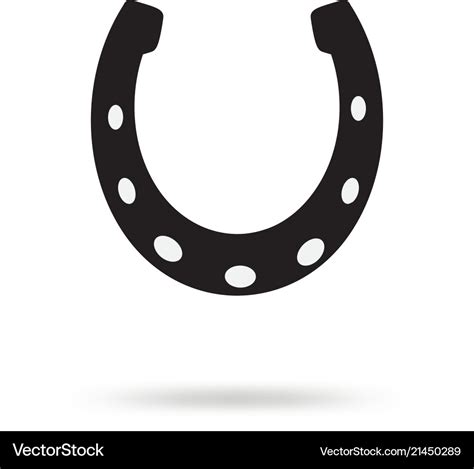 Horseshoe icon isolated Royalty Free Vector Image