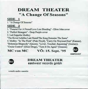 Dream Theater - A Change Of Seasons (1995, Cassette) | Discogs